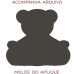 Urso Aplicado Moldura 20 Cm Fevereiro 2015