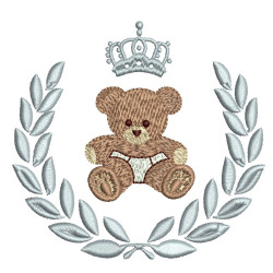 Embroidery Design Bear In Frame 2