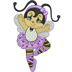 Embroidery Design Ladybirds Ballerina