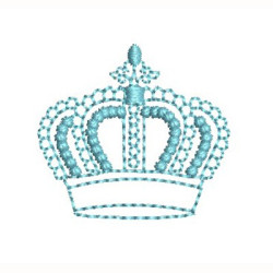 Embroidery Design Crown Redwork