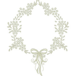 Embroidery Design Frame Head Cot 25 Cm
