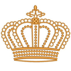 Embroidery Design Crown 12 Cm 1
