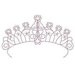 Matriz De Bordado Tiara De Princesa 15 Cm