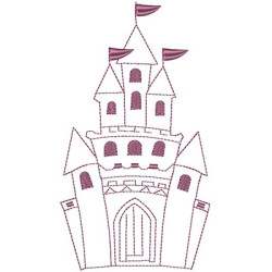 Embroidery Design Castle 15 Cm