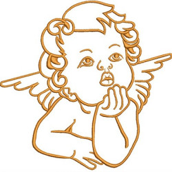 Embroidery Design Angel Bypassed 17 Cm