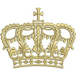 Embroidery Design Crown Large 16 Cm