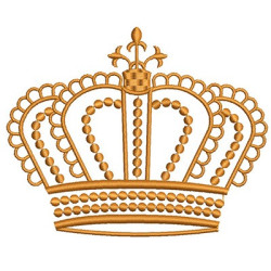 Embroidery Design Crown 12 Cm 3