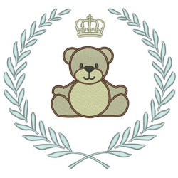 Embroidery Design Frame With Big Bear 2