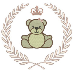 Embroidery Design Frame With Big Bear Female 2