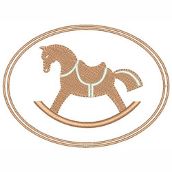 Embroidery Design Rocking Horse
