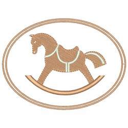 Diseño Para Bordado Caballo De Balancín