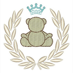 Embroidery Design Frame Little Bear
