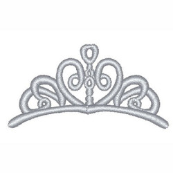Embroidery Design Princess Tiara 6 Cm
