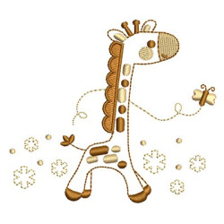 Matriz De Bordado Girafinha