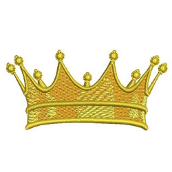 Embroidery Design King Crown