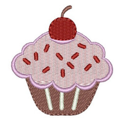 Embroidery Design Cupcake