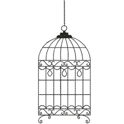 Matriz De Bordado Gaiola 13 Cm