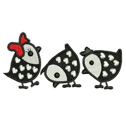 Embroidery Design Chicks 10 Cm