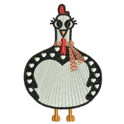 Embroidery Design Angola Chicken 9 Cm