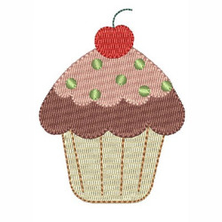 Embroidery Design Cupcake 3