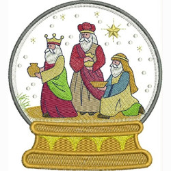 Diseño Para Bordado Bola De La Navidad Reyes Magos 2