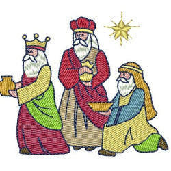 Diseño Para Bordado Reyes Magos