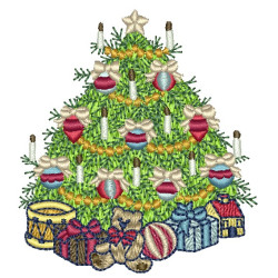 Embroidery Design Christmas Tree 3