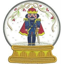 Embroidery Design Snow Ball Christmas Soldier 2