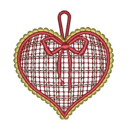 Embroidery Design Heart Christmas