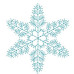 Floco De Neve 1 Redwork