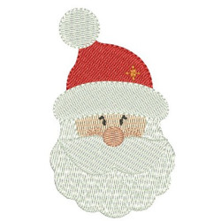 Embroidery Design Santa Face