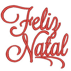 Matriz De Bordado Feliz Natal Escrita