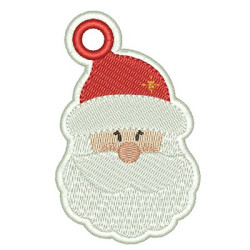 Embroidery Design Ornament Santa Claus