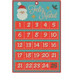 Matriz De Bordado Calendario Advento Com Papai Noel