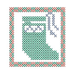 POINT CHRISTMAS STOCKING CROSS