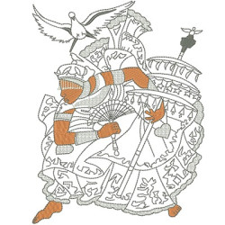 Diseño Para Bordado Oxalá 21 Cm