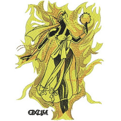 Diseño Para Bordado Oxum 16 Cm