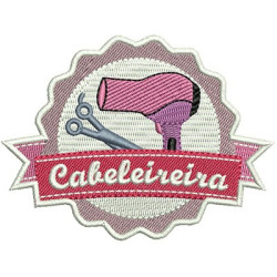 Matriz De Bordado Escudo Cabeleireira 2