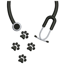 Embroidery Design Stethoscope Veterinary