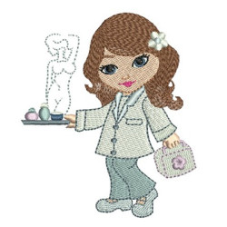 Diseño Para Bordado Esteticista