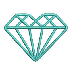 Embroidery Design Diamond Hollow 6 Cm