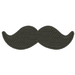 Diseño Para Bordado Bigode Mustache 13 Cm