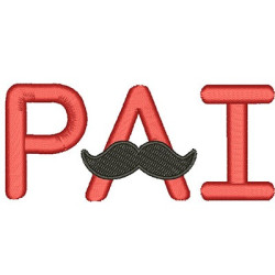 Embroidery Design Father Mustache