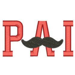 Diseño Para Bordado Padre Mustache 2