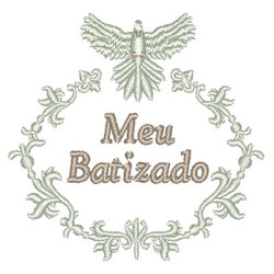 Matriz De Bordado Meu Batizado Provençal Com Divino