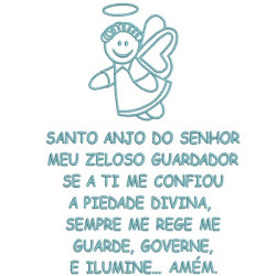 ORAÇÃO SANTO ANJO 18X13