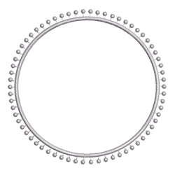 Embroidery Design Frame With Balls