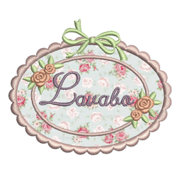Diseño Para Bordado Marco Lavabo 8.5 Cm