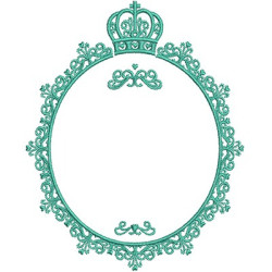 Diseño Para Bordado Marco Provenzal 10 Cm