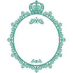 Diseño Para Bordado Marco Provenzal 15 Cm
